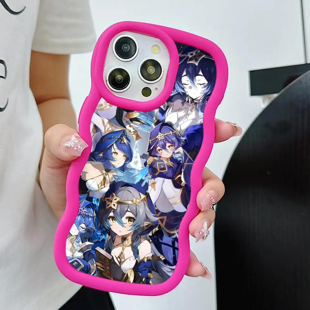 

Чехол для телефона Game GI Layla для iPhone 17 16 15 14 13 12 11 Air Pro Max Plus, с волнистым краем, из ТПУ, цветной, для смартфона