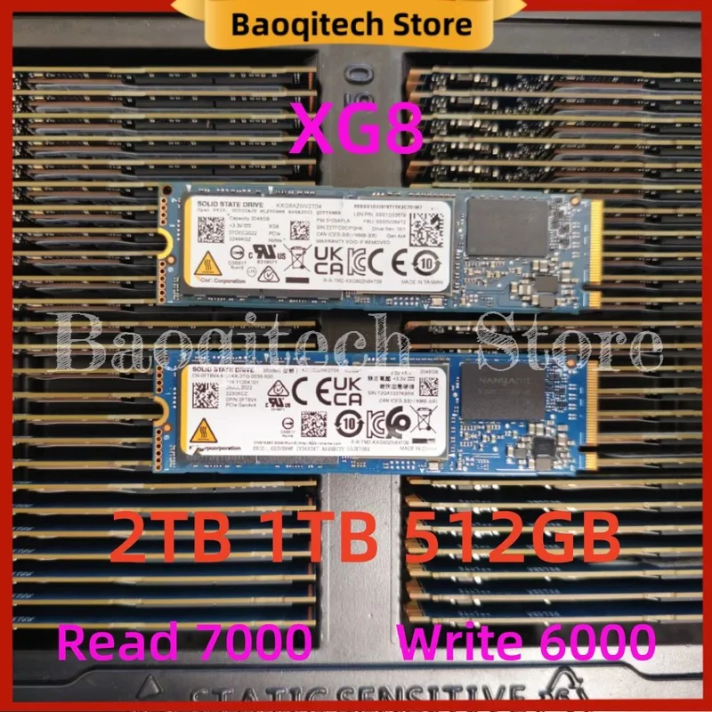 New SSD XG8 512G 1T 2T Solid State Drive  For KIOXIA M.2 Interface 2280 NVME Protocol Pcie4.0 Desktop Laptop Support PS5
