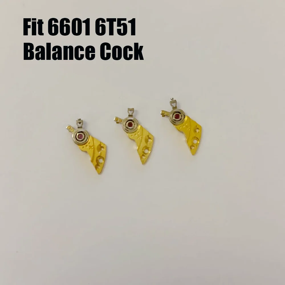 

Watch Accessories Golden Balance Cock Suitable for 6601 6T51 Movement Swing Clamp With Shock Absorber Watch Repair Parts