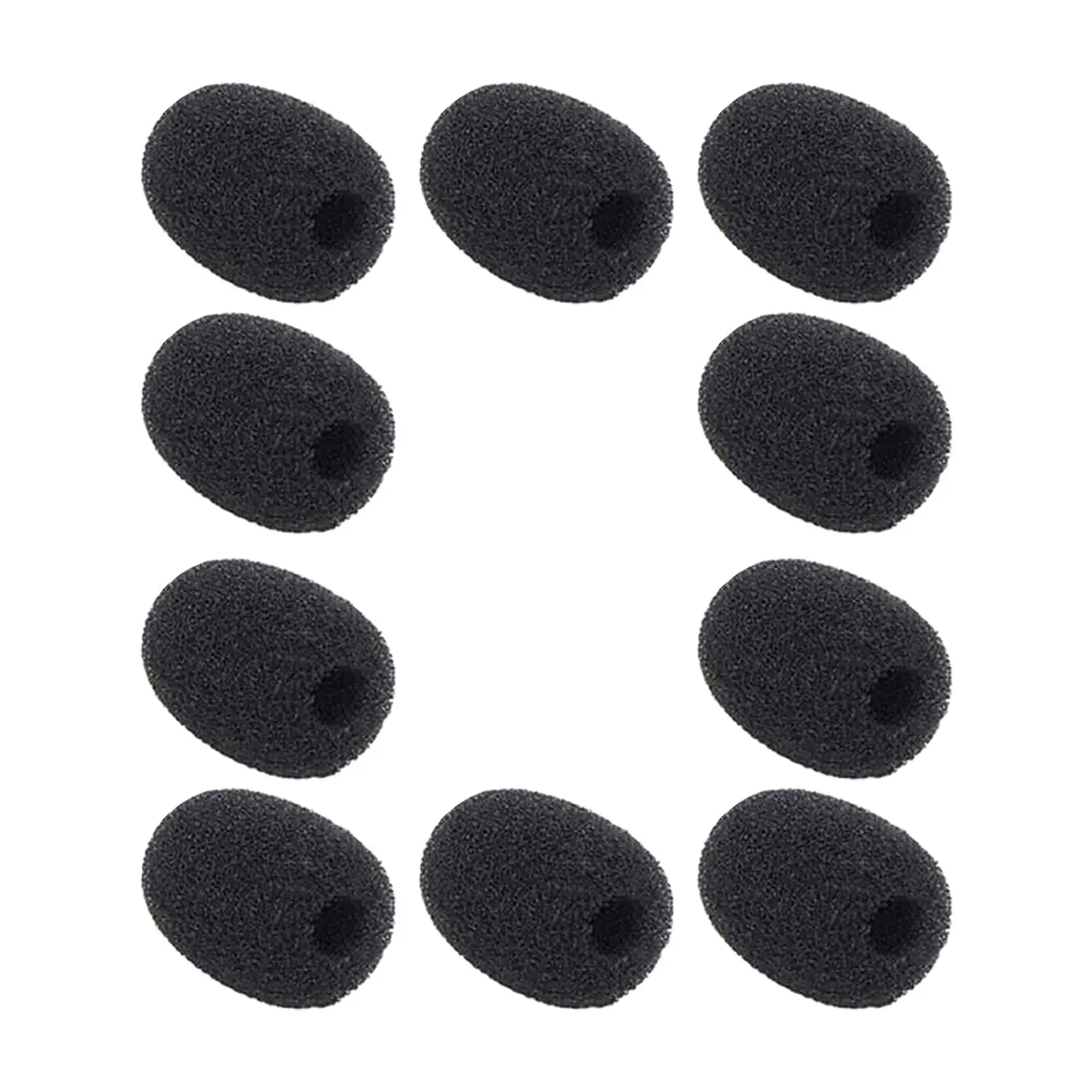 10 Pieces Lapel Foam Microphone Windscreen Protection for Variety of Lapel Mics Replacement Anti Wind Noise Mic Cover