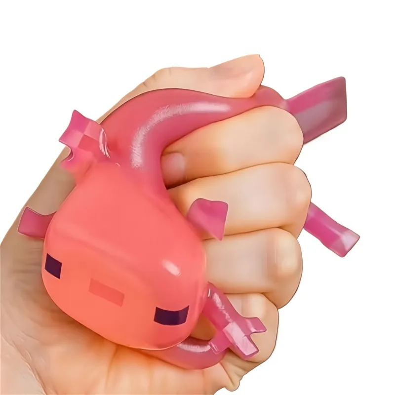Niedliche Salamander-Fidget-Squishies, Mini-Tabas Axolotl Quetschspielzeug zur Emotionsfreisetzung, Langsam Aufsteigende Stressabbau-Spielzeuge – Detail 4