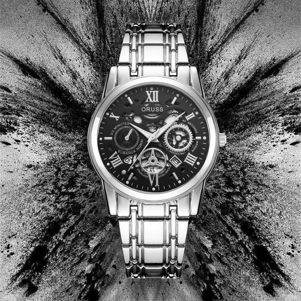 New personality hollow design handsome men's watch Atmospheric youth students all fashion trend durable men's watch