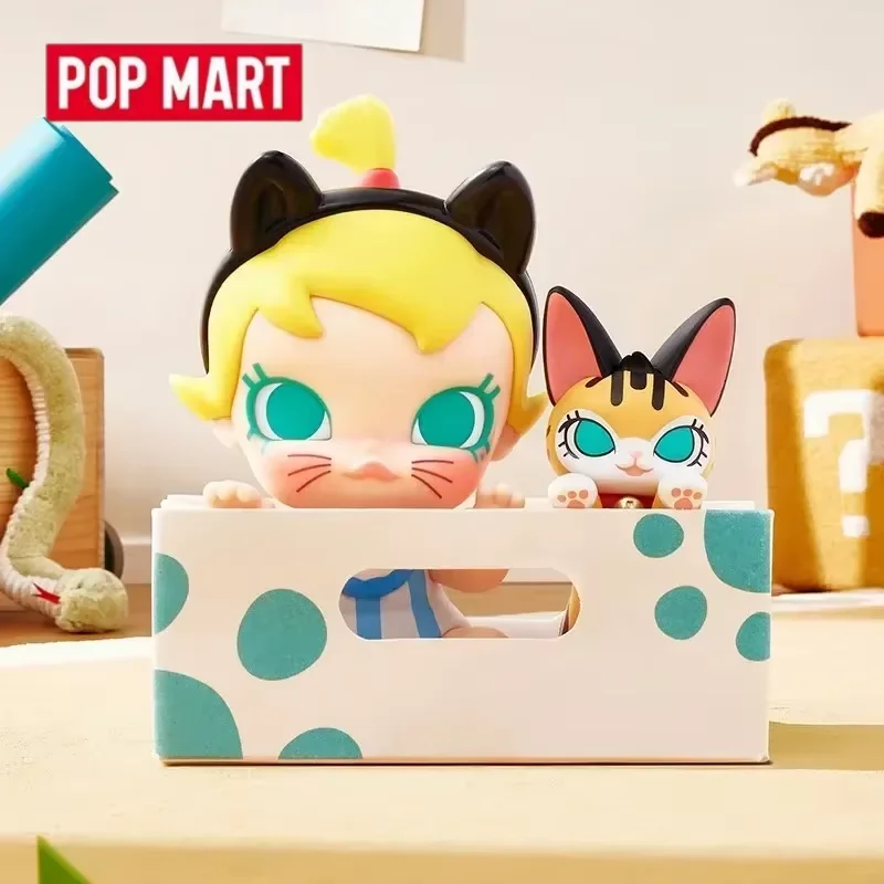 

POP MART Baby Molly & Baby Tabby Series слепая коробка игрушки Kawaii аниме фигурка Caixa Caja Surprise Mystery Box куклы