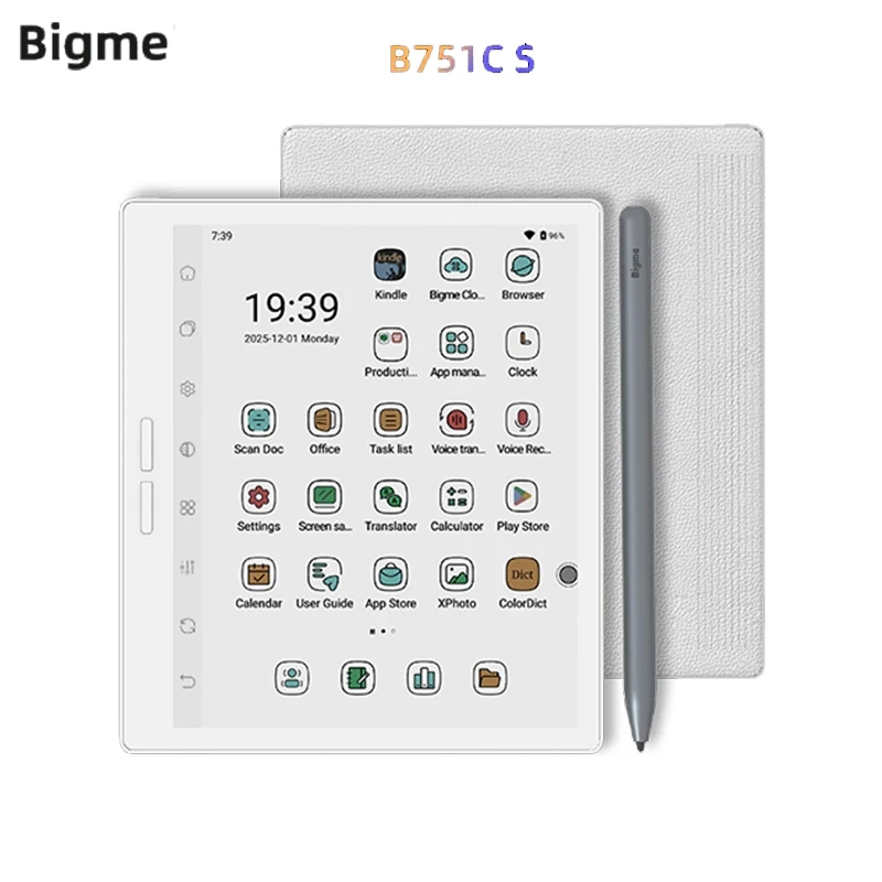 Bigme B751CS E-book Reader 7 Inch Color E-ink Electronic Book 4+64GB 36-level Front Light Eye-comfort Paper-like Reading Ereader