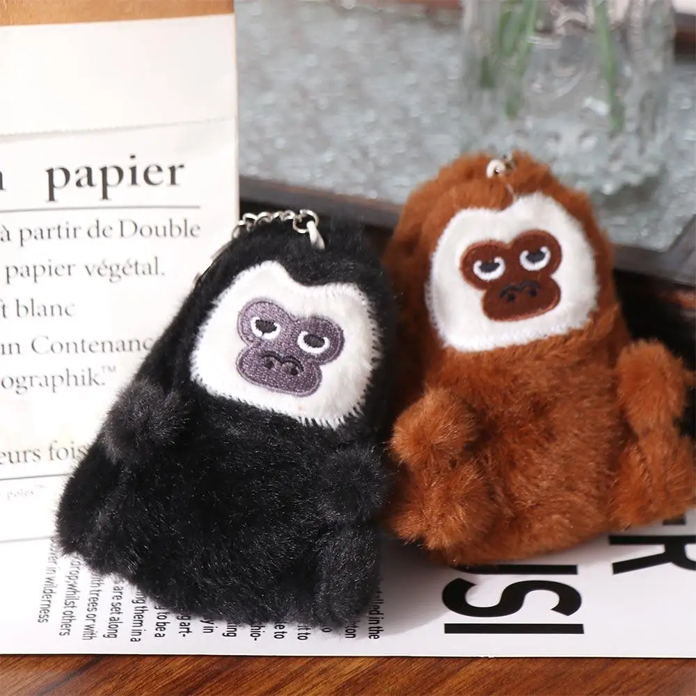 

Stuffed Animals White-Faced Monkey Plush Toy Soft Fur Plush Doll Chimpanzees Doll Keychain Kawaii Cartoon Monkey Car Pendant