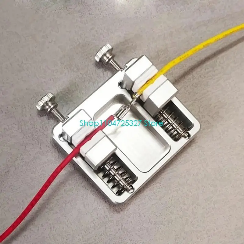 D8KF Electronics Repair Soldering Tool with Metal Body, Insulated Contact Ends, Spring Tension Parts and Stable Wire Positioning