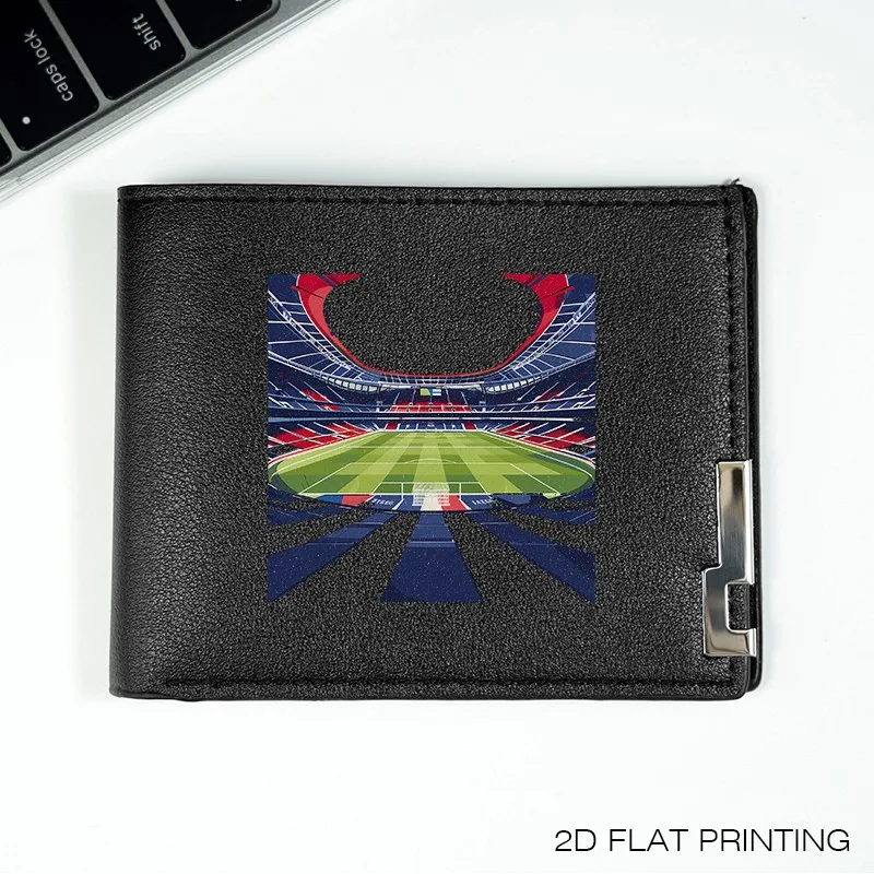 Stadionontwerp PU-portemonnee Minimalistisch Heren Compact Zakelijke stijl Lichtgewicht Duurzaam Mode-accessoire voor dagelijks gebruik