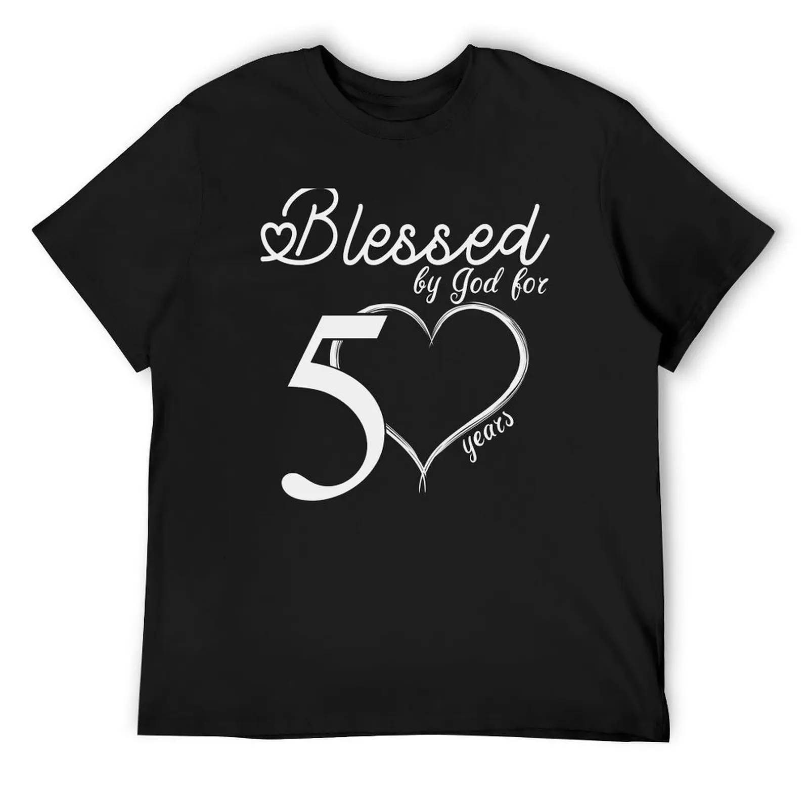 Blessed by God for 50 years Happy 50th Birthday T Shirt T-Shirt aesthetic clothes sports fans tees designer t shirt men