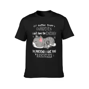 Ich habe keine Energie, um so zu tun, als würde ich dich mögen, Männer t -Shirt, Diabetesbewusstsein, ich leide an Diabetes 10 Hauptverkaufshemd - №5