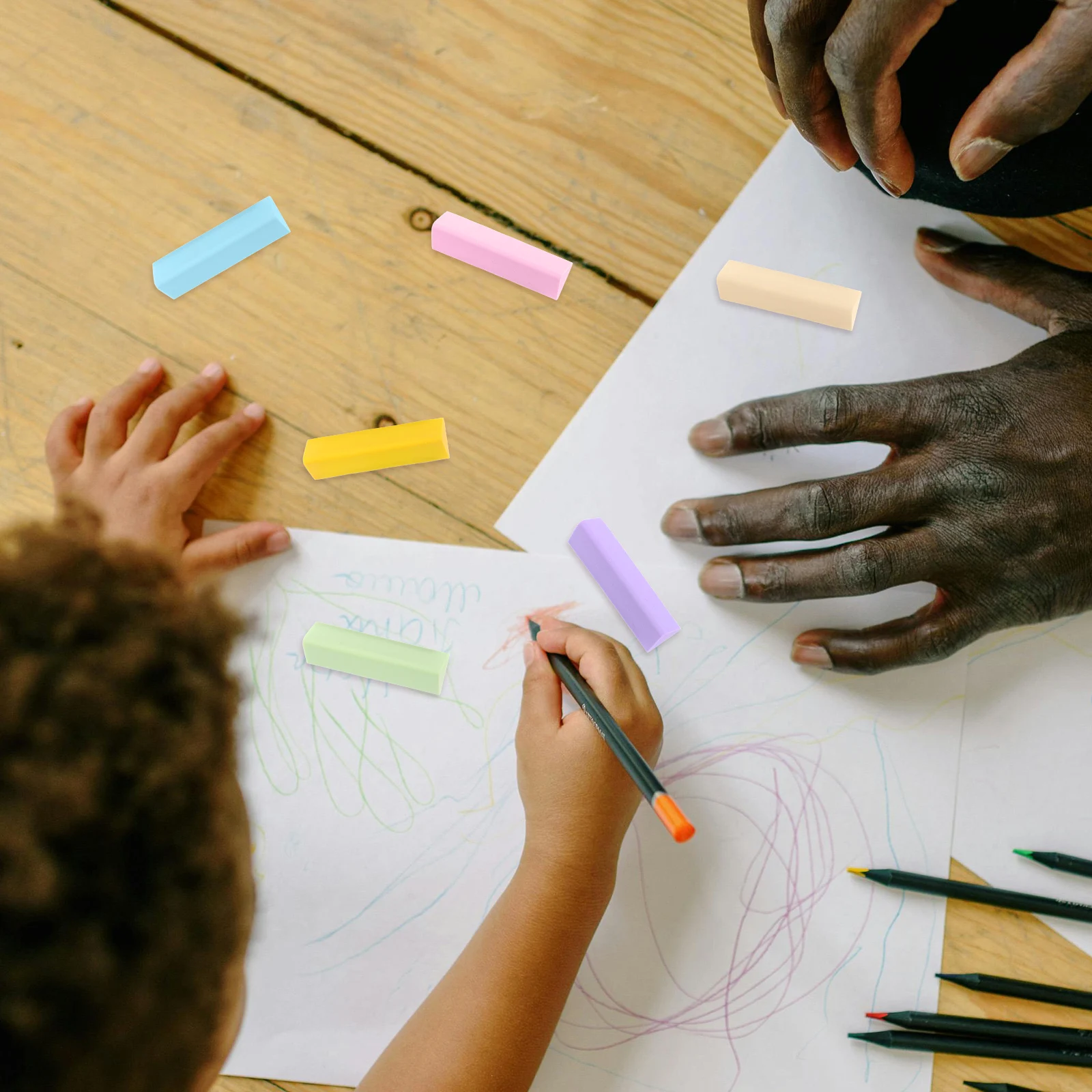 

18Pcs Triangular Pencil Erasers Clean Erasing for Writing Drawing Sketching Art Students Supplies Multi Function Cute School