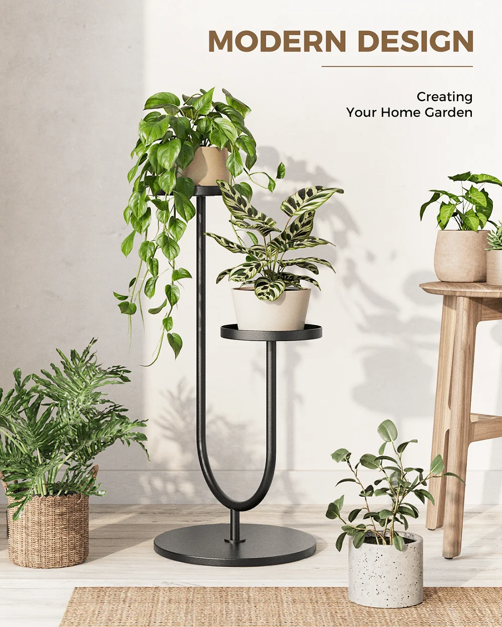 Soporte alto para plantas, dis - Indoor Plants reseña y precio