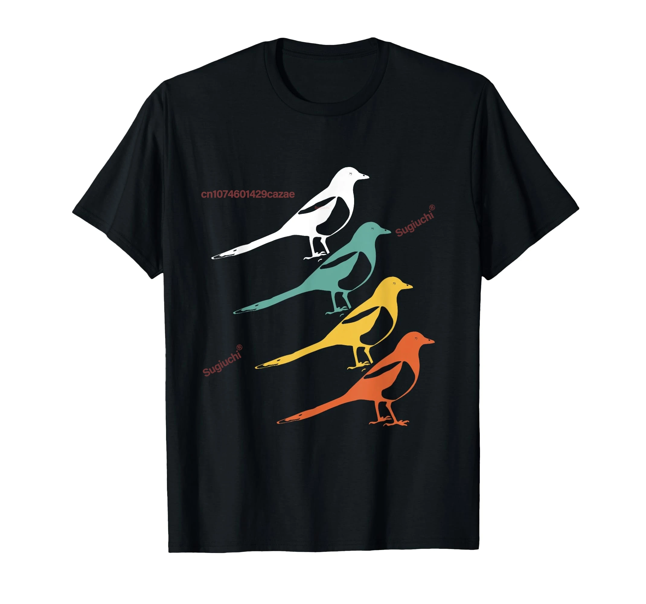 

100% Cotton Magpie Retro Vintage T-Shirt MEN WOMEN UNISEX T Shirts Size S-6XL