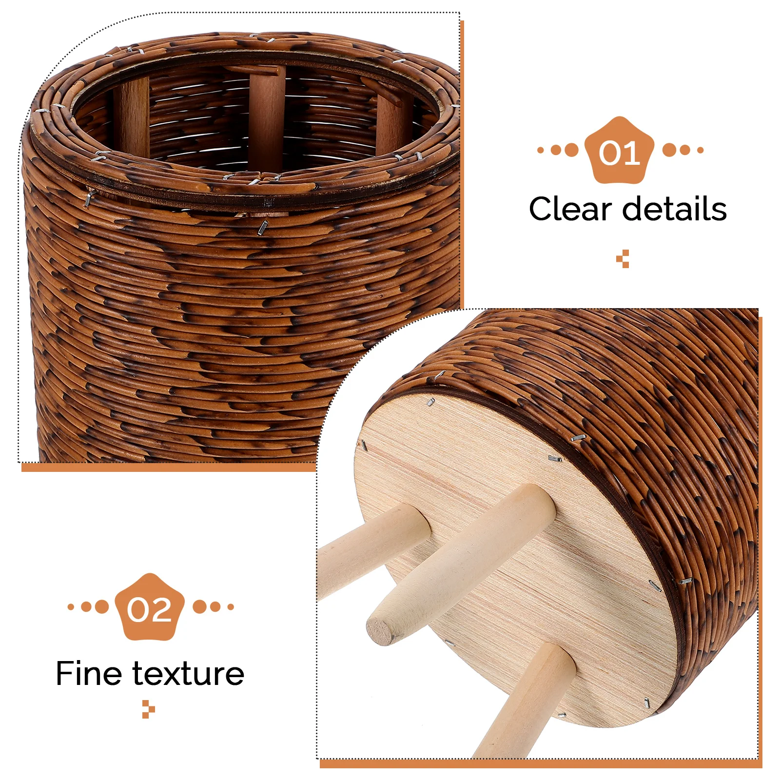 

Flower Pot Stand Woven Planter Basket Indoor Plants Storage Bracket Planters Baskets Home Garden Triangle Base XH23 176