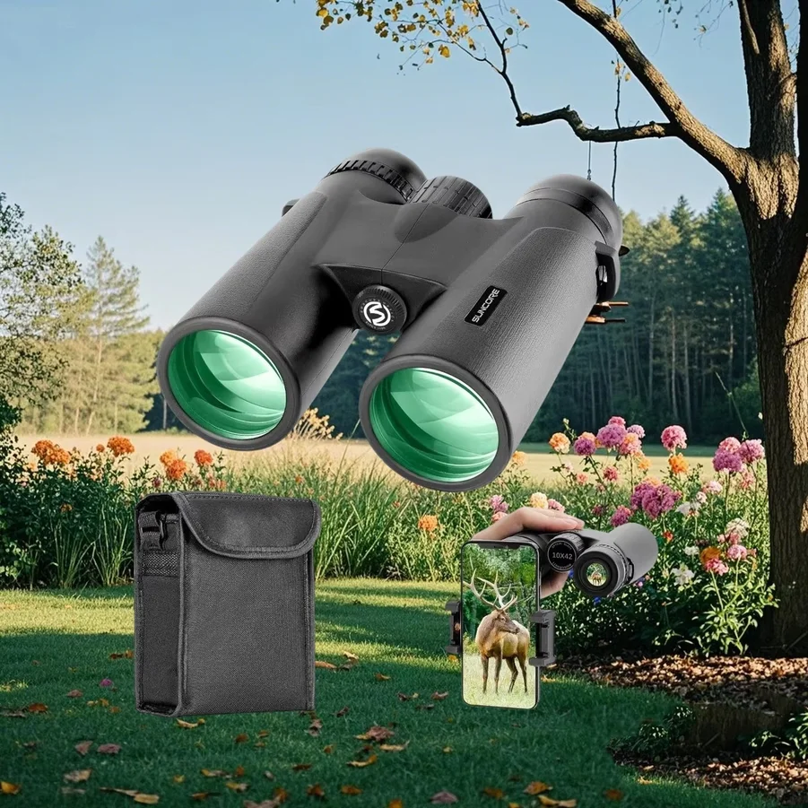 10×42High cost-performance binoculars for adults,BAK4,HD professional,for bird watching,travel,stargazing,hunting,concerts