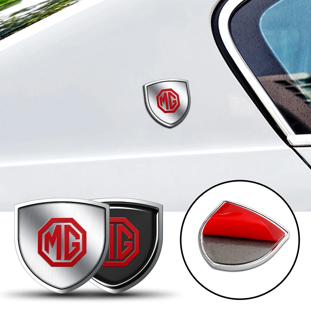 Accessoire de voiture 3D bouclier métallique corps coffre emblème autocollant décoration pour Morris Garages MG EZS Phev RX5 ZT 3SW berline HECTOR 3SW
