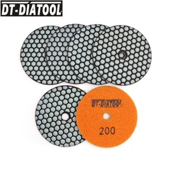 DT-DIATOOL Droge Polijstpads Hars Bond Flexibele Korrel 200 Voor Marmer Keramische Dia 100mm Graniet Schuurschijf