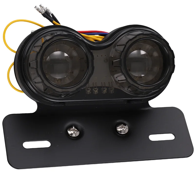 مصباح ليد خلفي الفرامل بدوره إشارة للدراجات النارية المتكاملة مع لوحة ترخيص قوس العالمي 12 فولت لهوندا ياماها