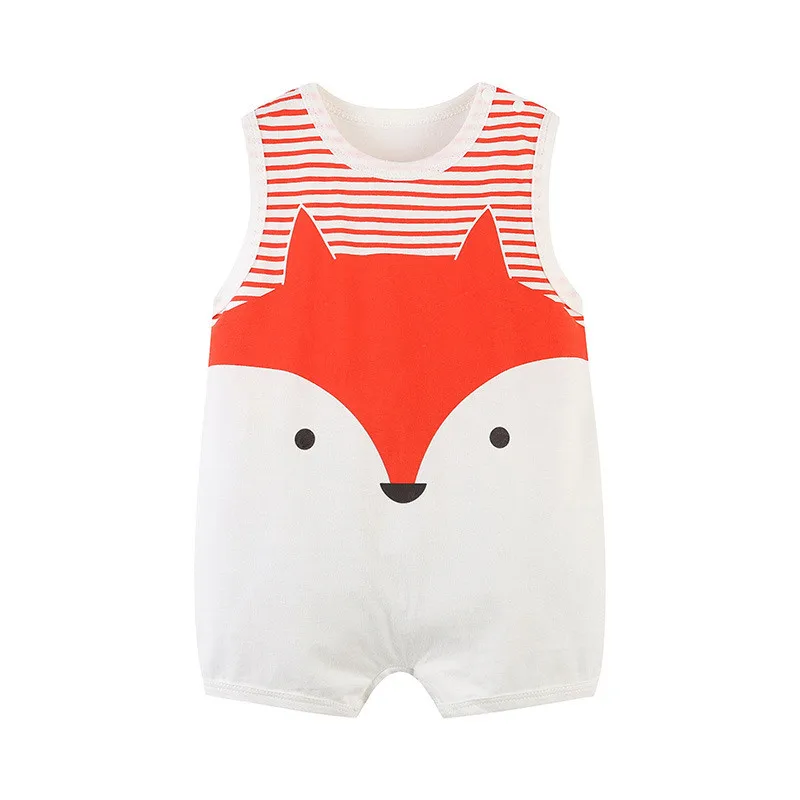 New Boys Girls Summer Sleeveless Romper Baby Clothes Bodysuit For Newborn Infant Jumpsuit Toddler Onesies 0 to 12 Months