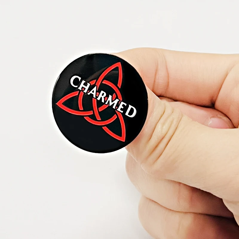 مسحور رمز المينا دبوس سلتيك عقدة الثالوث عقدة شارة مجوهرات على ظهره الملحقات #4