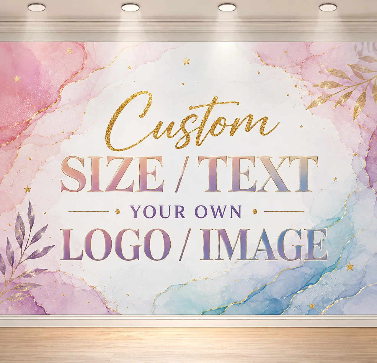 Big Size Customizable Photo Backdrop Personalized Banner for Photography Studios Weddings Birthday Parties And Festive Events