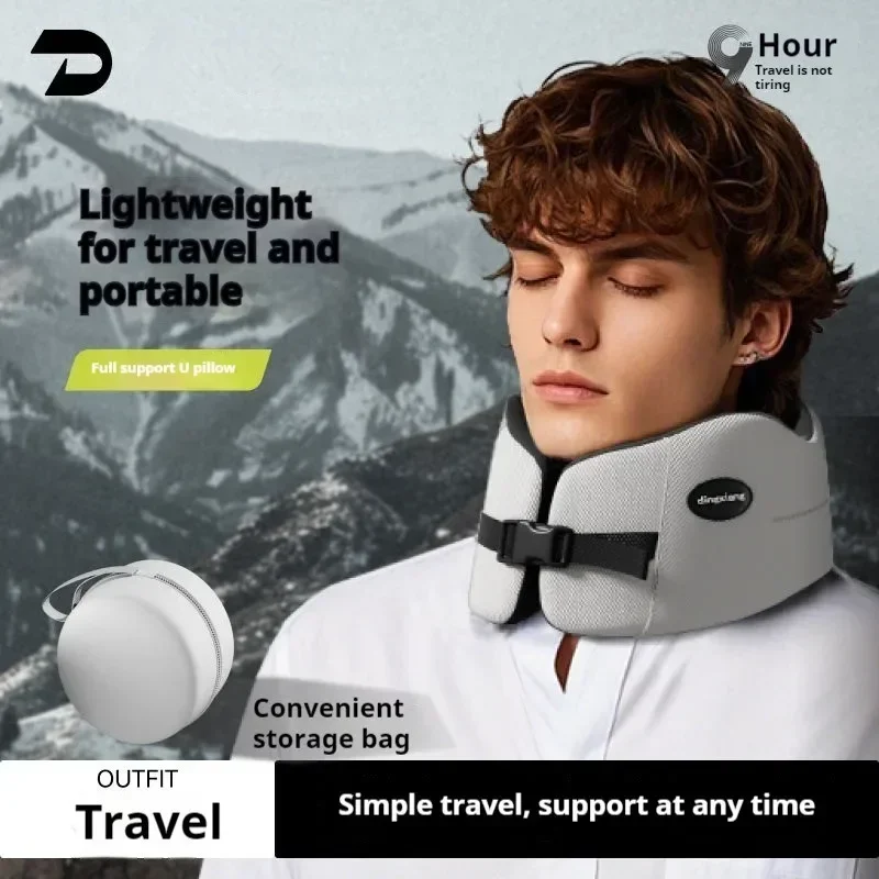 Memory Foam U-shaped Pillow Travel Neck Pillow Soft Comfortable Car Airplane Pillow Office Sleeping Pillow Lunch Break Pillow