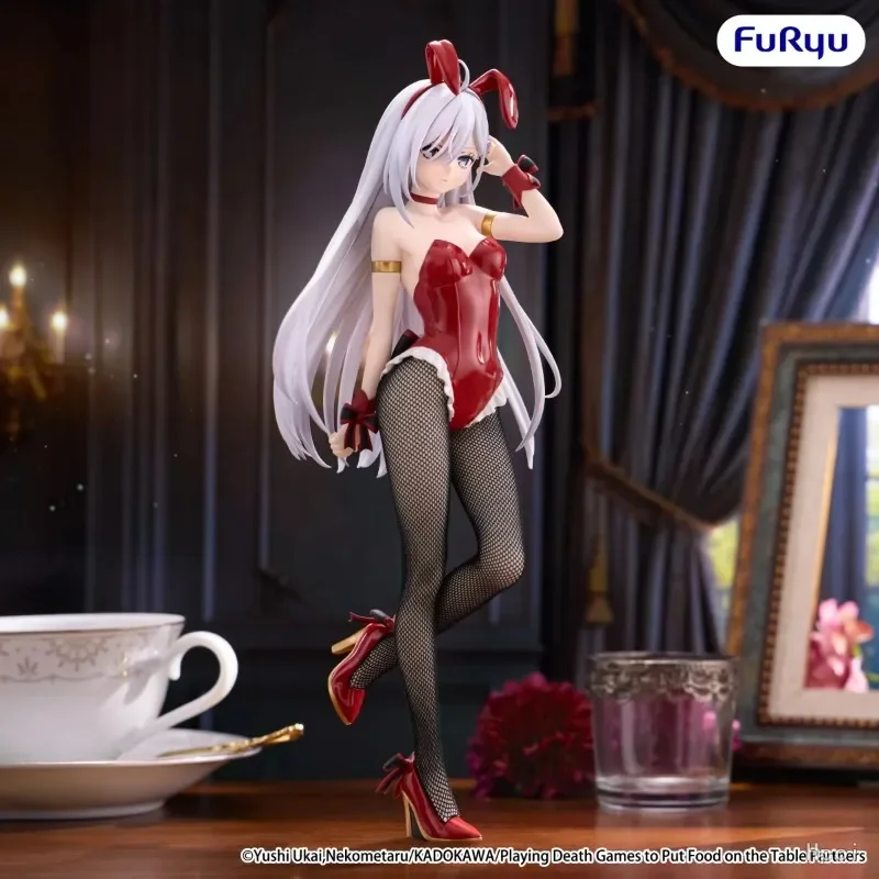 Original FuRyu BiCute Ribbons Playing Death Games To Put Food on The Table Yuki Toy Anime Figure Model Collection Toys Gifts