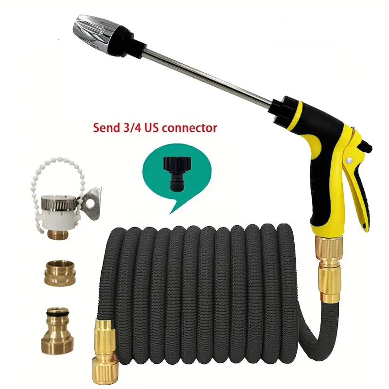 

High Quality Hose Flexible Expandable Garden Hose High Pressure Nozzle Spraye Washer Gun Car Wash Hose Expandable Garden Water