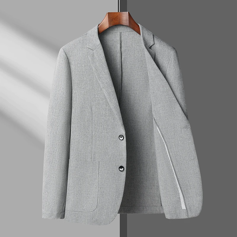 2026 Ice Silk Feeling Sunscreen Men's Spring-Autumn New Style Casual Suit Lightweight Single Suit Jacket High-end Casual Wear