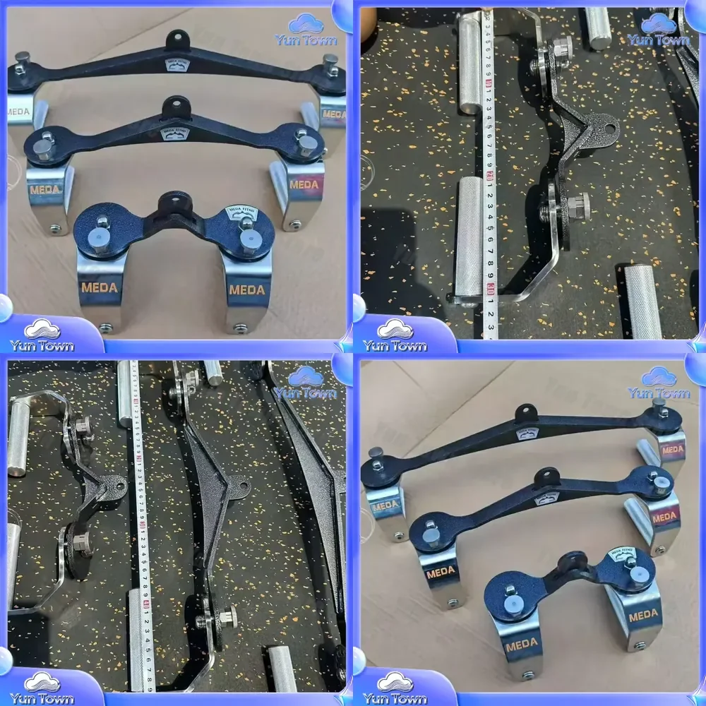 Adjustable Portable Steel Fitness Handle for Back Pull Training 360° Rotation Anti-Slip Exercise Equipment for Home Gym