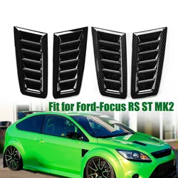 Bonnet Vents Car Hood Bonnet Vents Carbon Fiber Texture Universal Car Vents Grilles Air Flow Intake Hoods for Ford Focus RS MK2