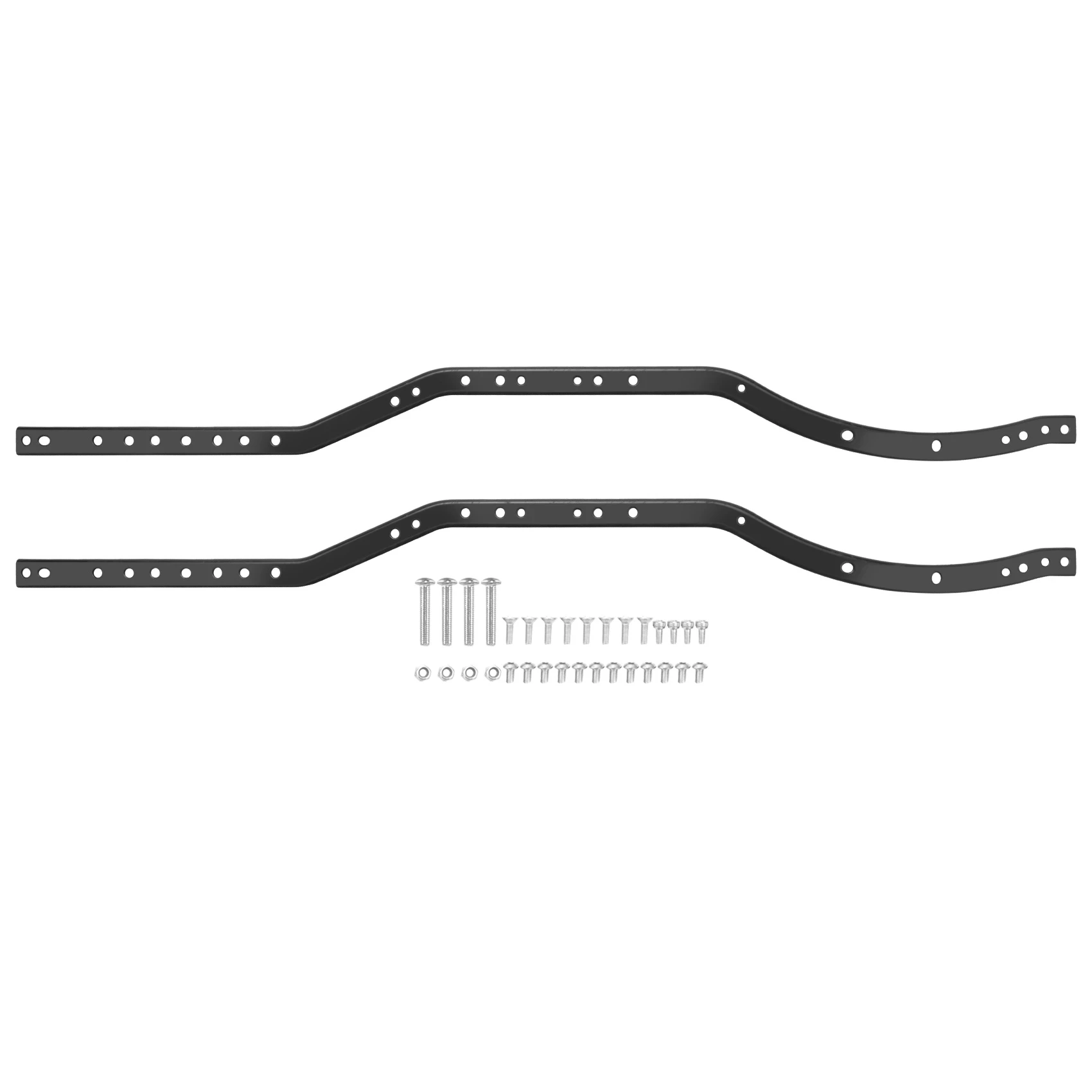 Hot 2Pcs/Set Steel Chassis Frame Rails for AXIAL SCX10 90027 SCX10 II 90046 90047 RC Car Crawler Truck Vehicle Model