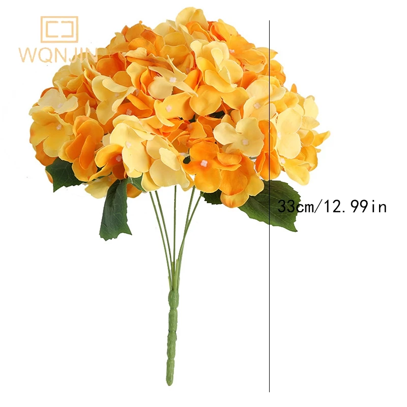 1 Strauß künstliche große Hortensie Blume nach Hause Hochzeits feier Geburtstag Neujahr Valentinstag Blumen dekor künstliche Blume – Detail 4