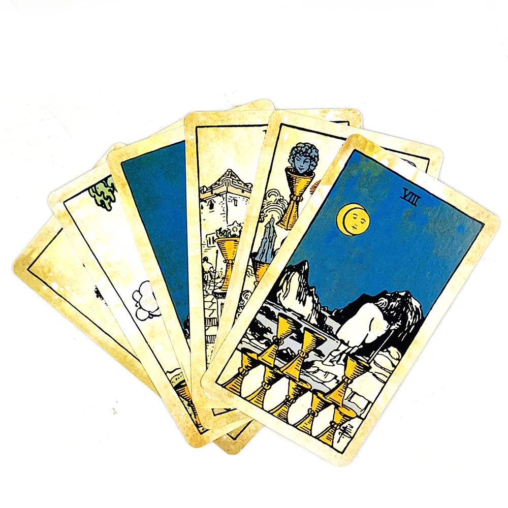 ไพ่ทาโรต์ 78 ใบ ชุดไพ่พยากรณ์ภาษาอังกฤษ ฉบับการมองเห็นแห่งอนาคต เกมกระดาน เกมวันหยุด ของขวัญคริสต์มาสและปีใหม่