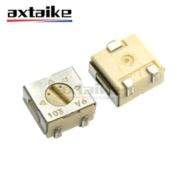 Potentiomètre réglable avec précision, 10 pièces, 3314 3314J 1K 5K 10K 20K 50K 100K Ohm SMD, 501 102 502 103 203 503