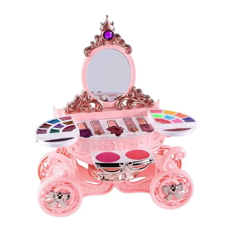 Waschbar Make-Up Kit Mit Led Und Musik Für Mädchen Pretend Spielen Cosplay Werkzeug Echten Make-Up Prinzessin Geschenk Spielen Make-Up Spielzeug für Mädchen