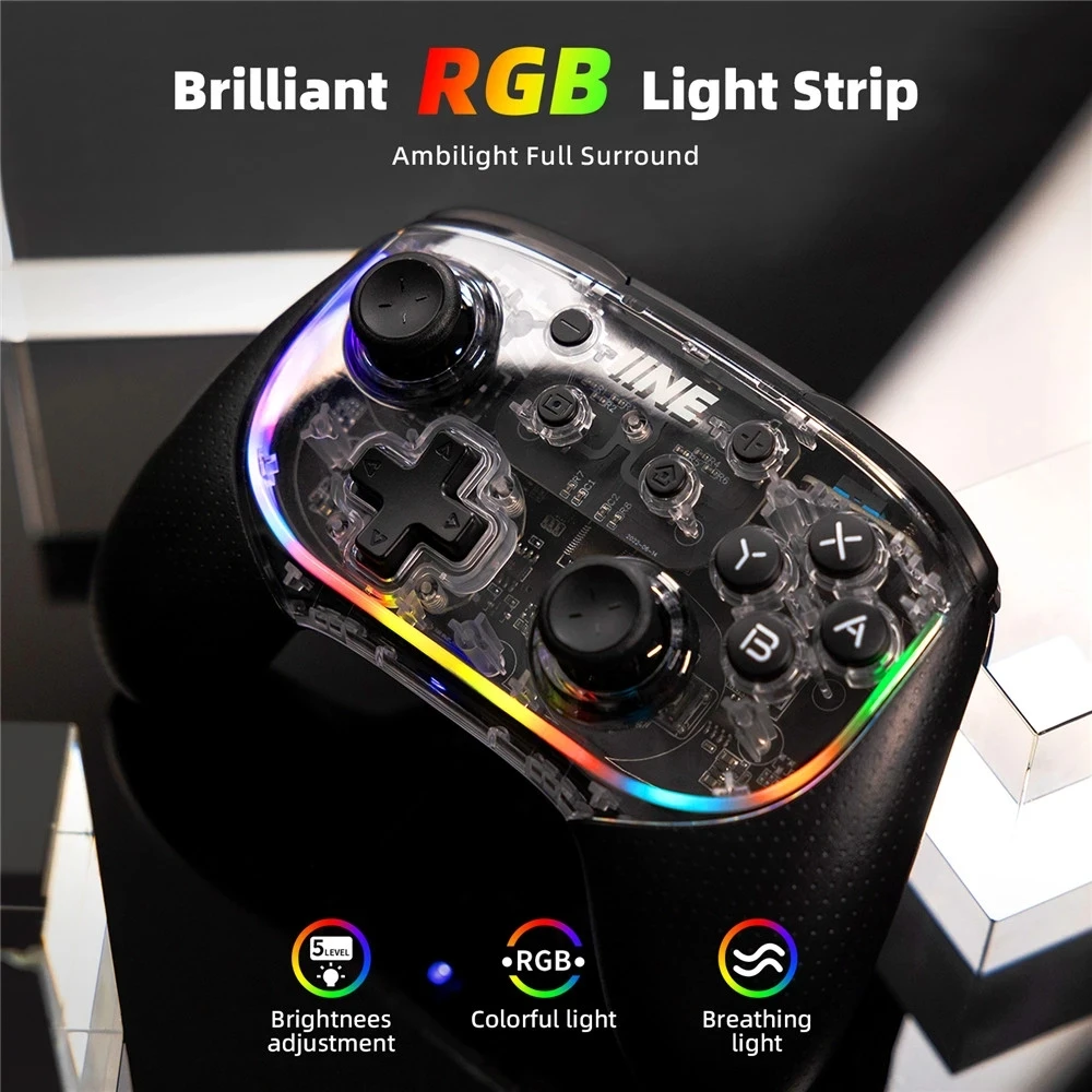 2023 IINE Phantom Elite Pro Mechanical Controller ALPS Analog Stick Multi-mode compatible FOR Switch PC Steam Phone Gamepad