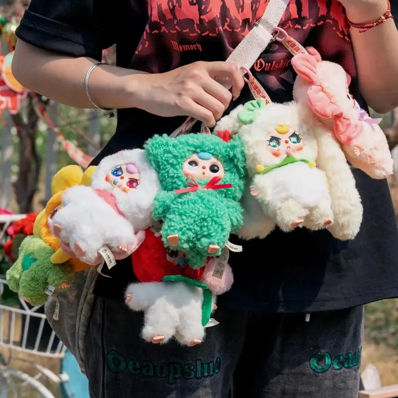 Sac mignon de décoration aléatoire, pendentif, boîte mystérieuse, véritable bébé trois où est la série printemps, boîte de poupée en peluche, cadeau Surprise, 1 pièce