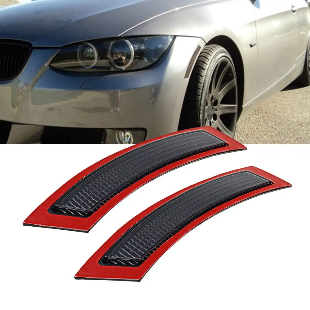 2Pcs for BMW E92 E93 3 Series 2DR 328 2007-2013 Front Side Marke Cover Fender Bumper Reflector (Smoke