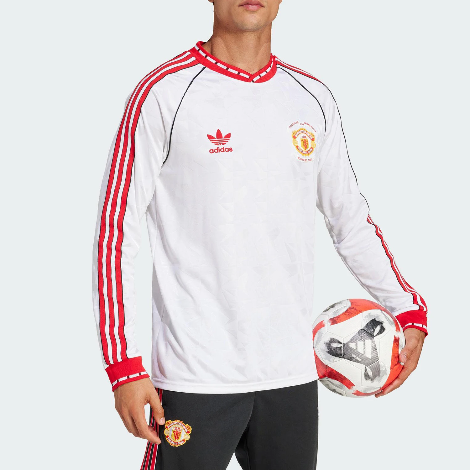 Adidas Genuine Clover Men's Sports Loose Football Training Long Sleeve JF0375