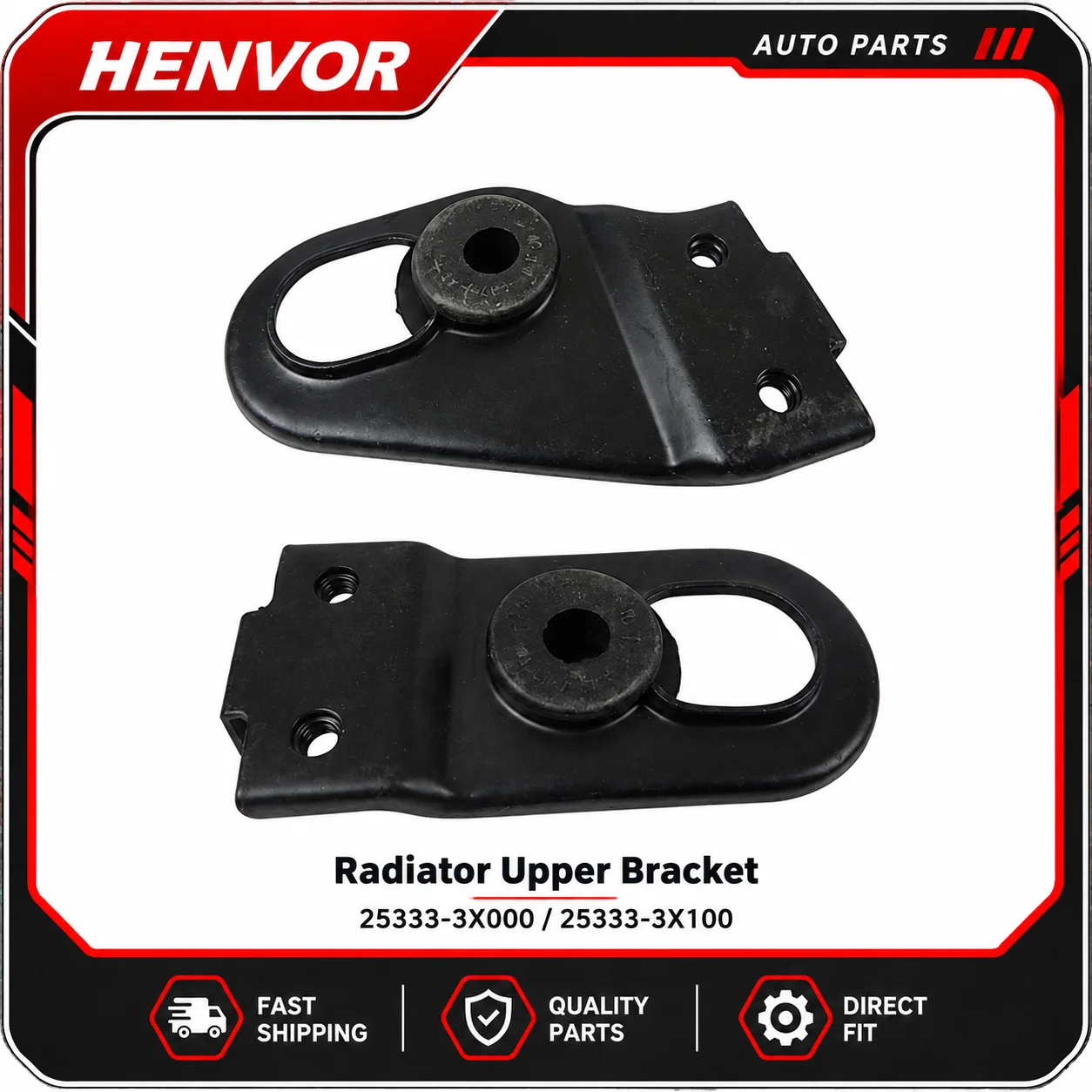 Radiator Upper Mounting Bracket 25333-3X000 25333-3X100 Automotive Cooling System Replacement Parts