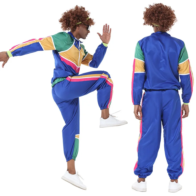 أزياء الهالوين الجديدة لعام 2025 ملابس ريترو ديسكو تريند الاسمية لمرحلة الأداء الهيب هوبكي لملابس المسرح العرقي للنساء