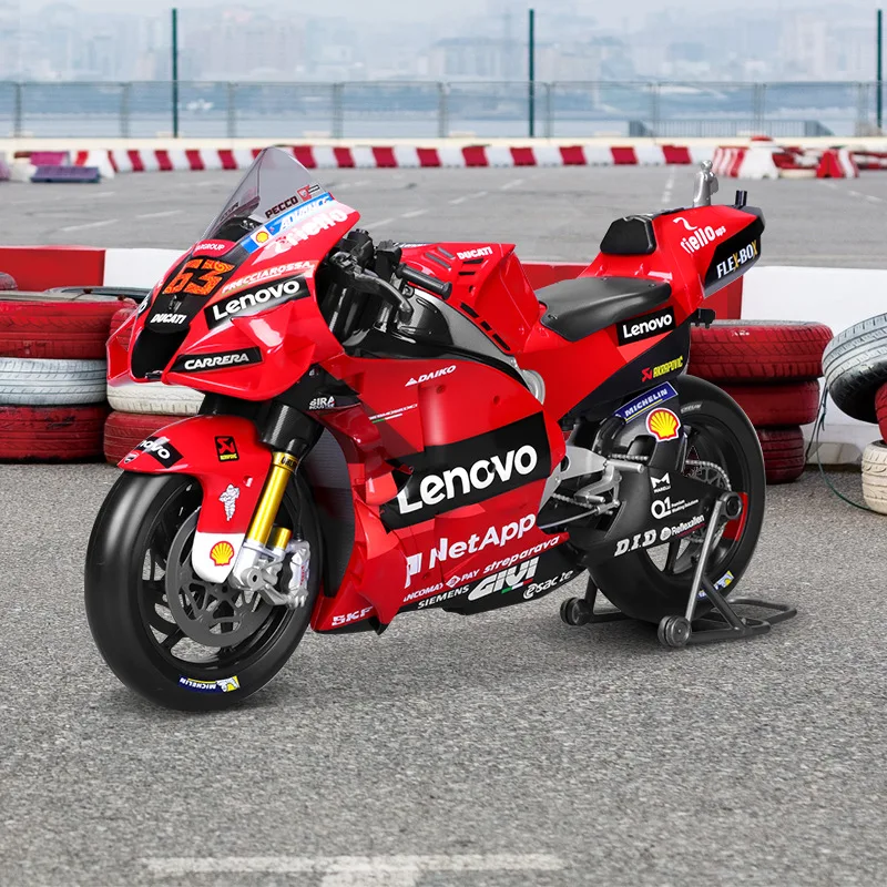 Maisto 1:6 Moto Ducati Lenovo Team #63 Moto 자동차 다이캐스트 모델 에디션 합금 럭셔리 차량 오토바이 장난감 자동차, 어린이 선물, 신제품