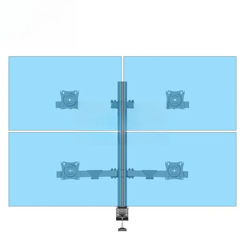 Four Monitor Stand Four Heavy Duty Monitor Mounted Desktop Stand Four Screen Table Adjustable Arm Support Computer Notebook