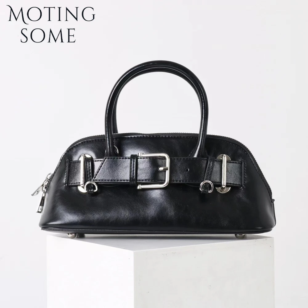 

Motingsome Luxury Designer Bags Woman Mini Purse High Street Style Lady Motorcycle Bag Crossbody Shoulder Blowing Handbag 2025
