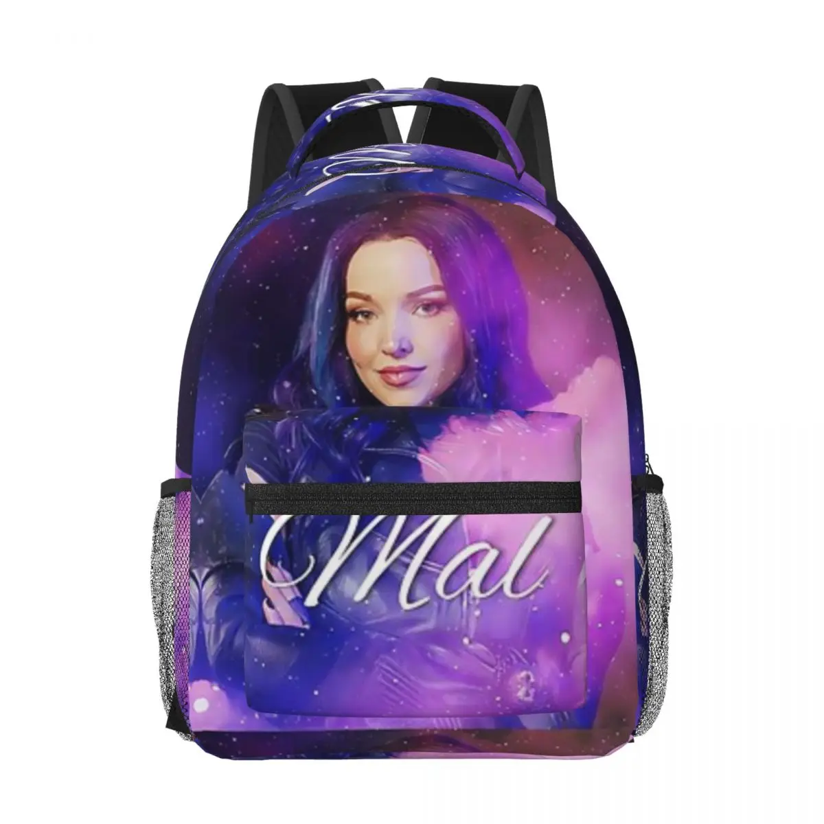 Mal Purple Queen - Descendants 3 New Fashion High Capacity Waterproof College Backpack Trendy Laptop Travel Book Bag 17in