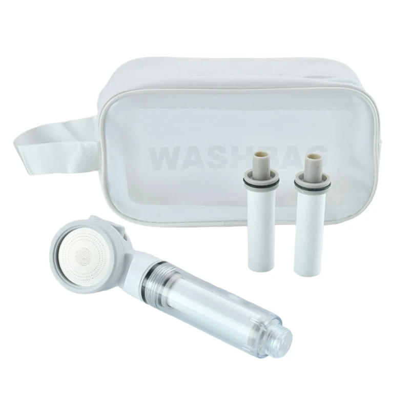 Portable Shower Head Filter Easy Install Water Purifier Handheld Showerhead with Filter for Enhances Bathing Experience