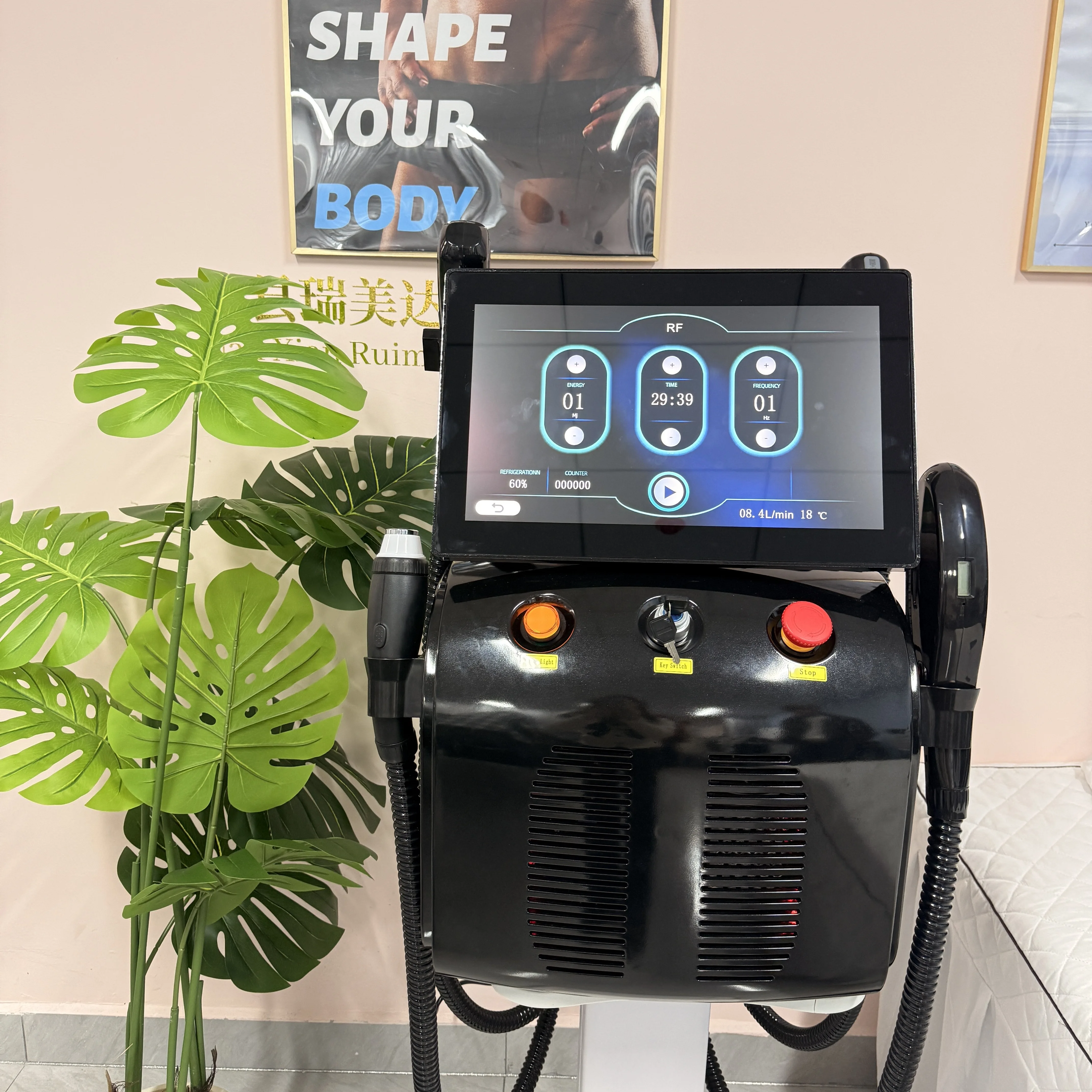 4in1 808nm Diode Professional Multifunctional Hair Removal Machine Skin Rejuvenation, Tattoo Removal, Freckle Removal