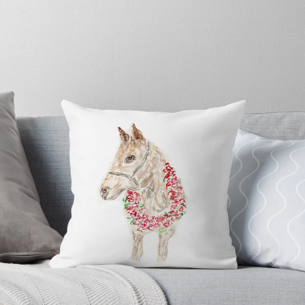 Derby Horse, Run for the Roses, Kentucky, Southern, Roses, Horse Throw Pillow Cushion Cover sleeping pillows pillow