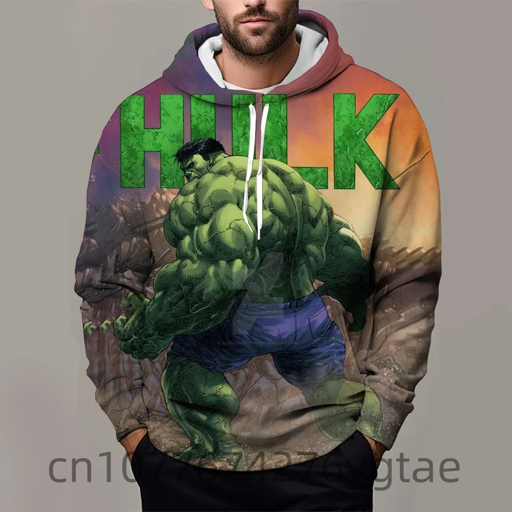 Marvel Hulk 3D Printed Hoodie Men's and Women's Hooded Pullover Trendy youth Child boy Sweatshirt Clothing streetwear tops y2k