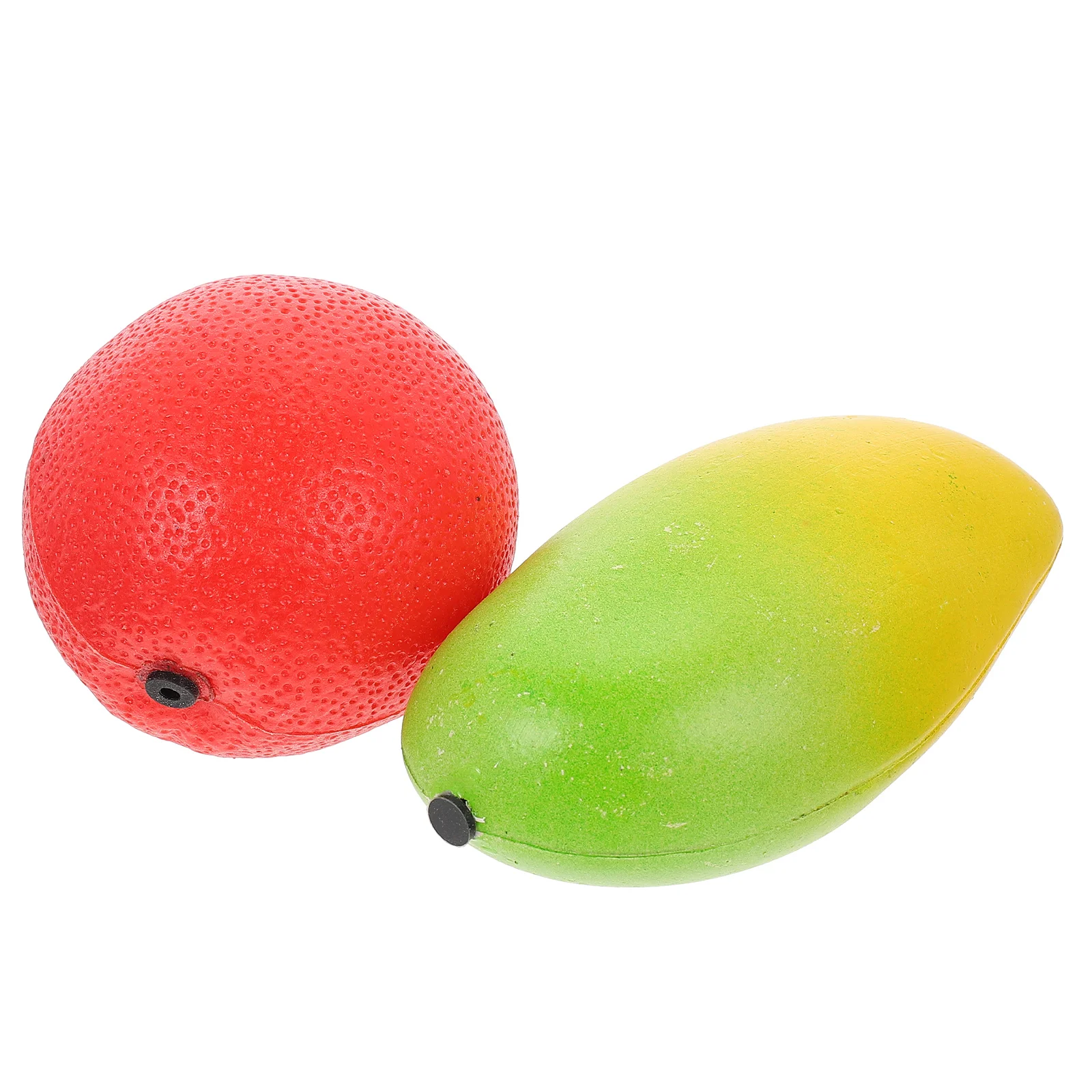 2 Pcs Instruments for Adults Simulated Fruit Sandbox Musical Shaped Percussion Abs Shakers